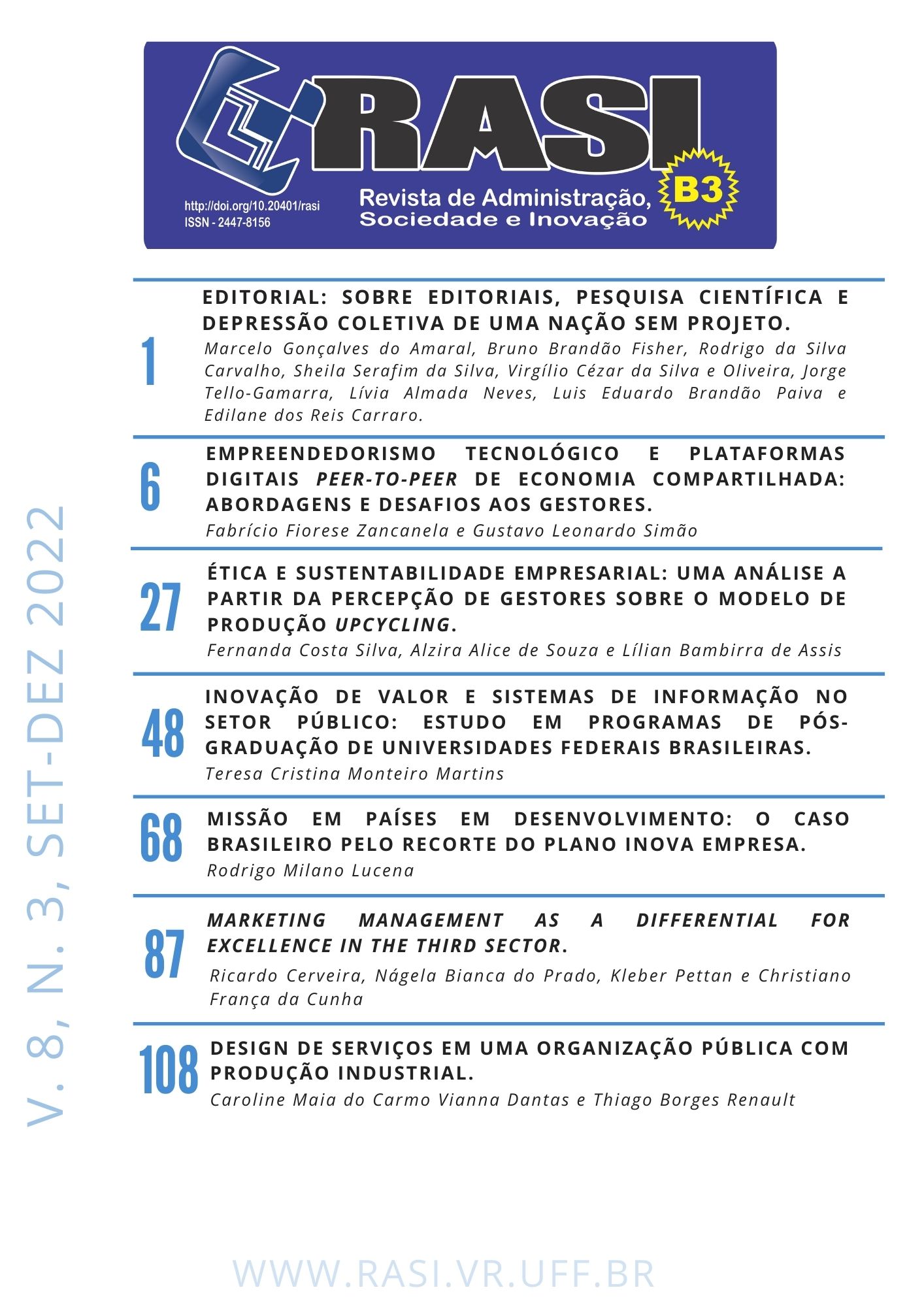 					Visualizar v. 8 n. 3 (2022): Vol. 8, no 3, 2022
				